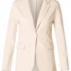 Base Level Curvy | Base Level Curvy Base Level Curvy Blazer Yacey 080 Light Beige