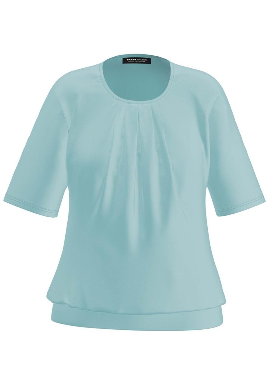 Shirts En Tops | Frank Walder Frank Walder Shirt 714404 - 000613 Blue Lagoon