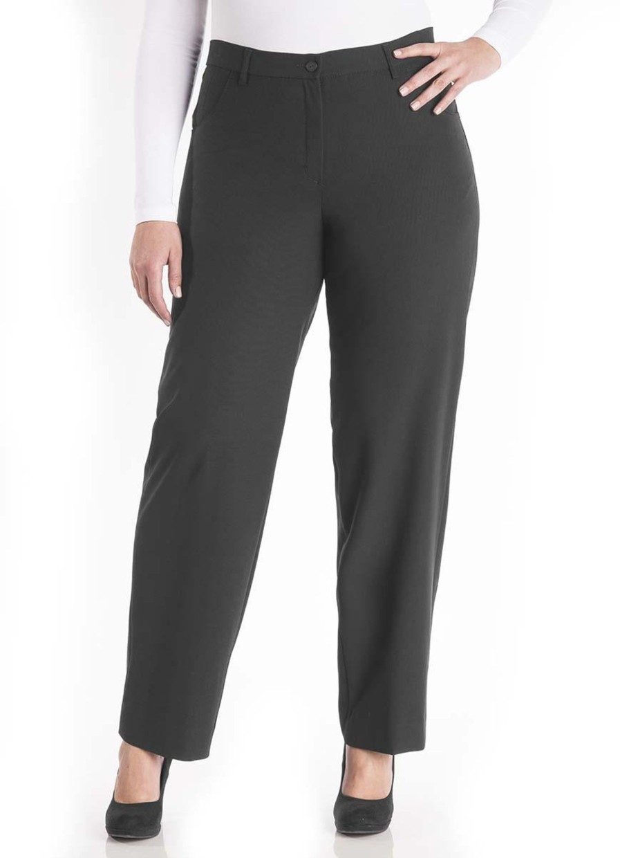 Kjmaatjemeer Basics Broeken | maatjemeer Kjbrand Pantalon Babsie 23020-8100-003 Grijs