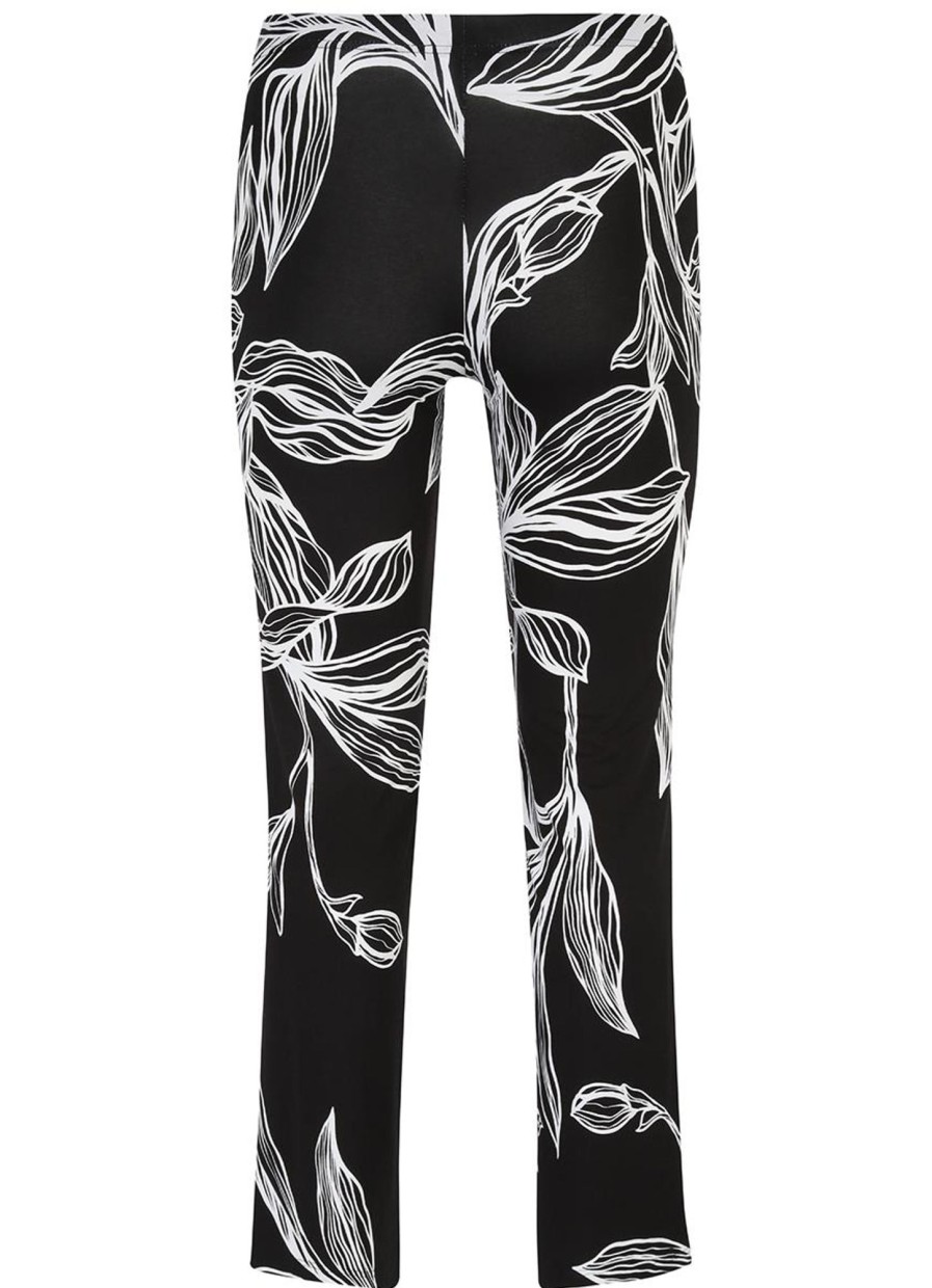 Broeken En Jeans | Doris Streich Doris Streich Broek 809341 - 91 Zwart/Wit