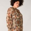 Blouses En Tunieken | Yesta Yesta Blouse Roxy A004080 - Terracotta/ Multi Colour