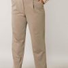 Broeken En Jeans | Yesta Yesta Broek Willa A004201 -14069 Light Khaki Melange