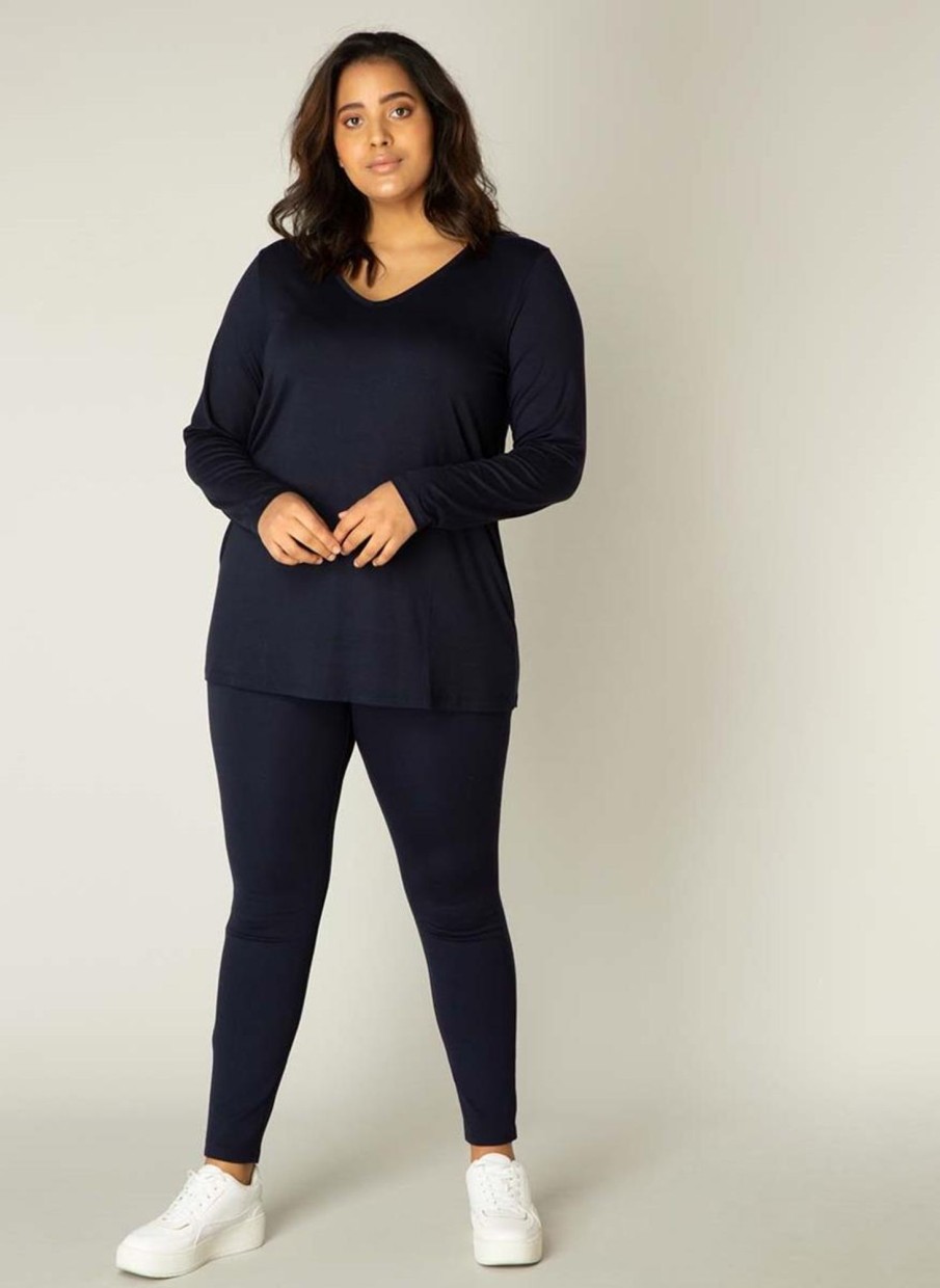 Base Level Curvy | Base Level Curvy Base Level Curvy Shirt Alize 036 Dark Blue