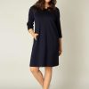 Base Level Curvy | Base Level Curvy Base Level Curvy Jurk Addy 019 Dark Blue