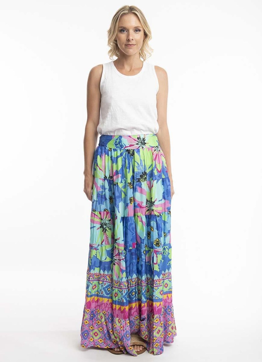 Jurken En Rokken | Orientique Escape By Orientique Skirt Isabelle 3517 - Print