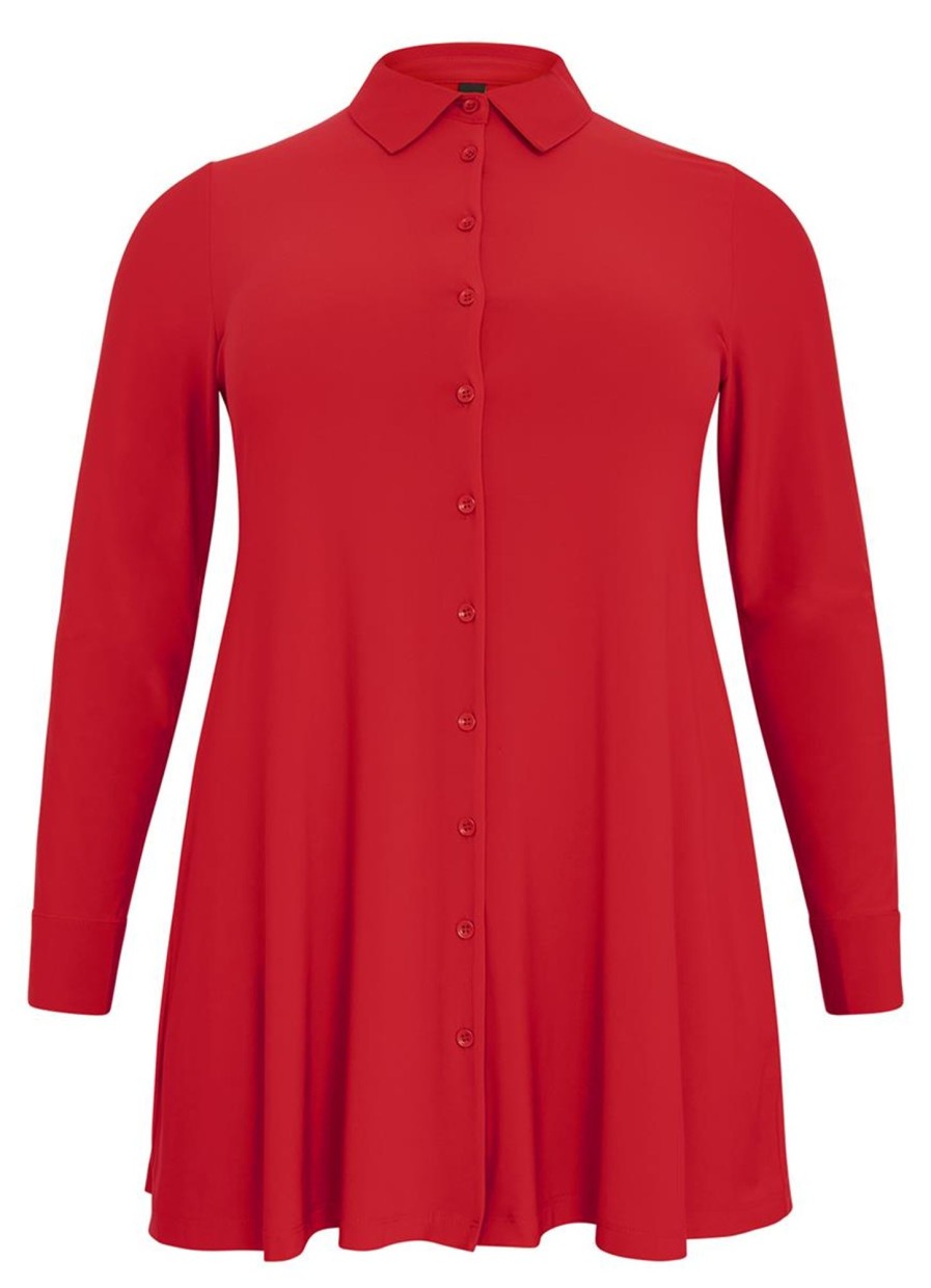 Yoek Basics | Yoek Yoek Blouse A-Line Dolce B3724 - 260 Red