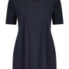 Plusbasics Basics | Plusbasics Plusbasics Tee V-Neck Travel 10 211 042-243 Marine