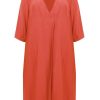 Jurken En Rokken | Mat Fashion Mat Fashion Jurk 8101.7062 - 18 Coral