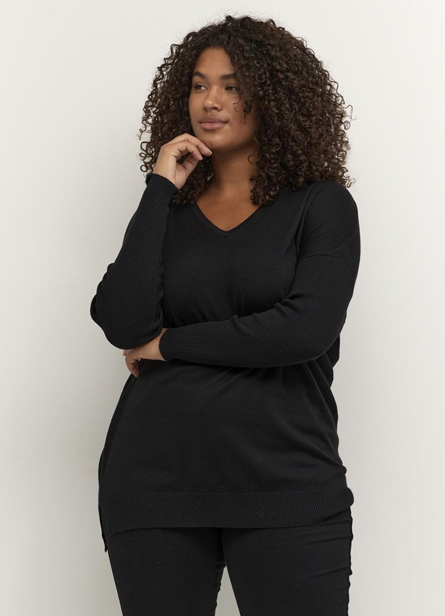 Kaffe Curve Basics | Kaffe Curve Kaffe Curve Pullover Machi 10580129 - 50600 Black