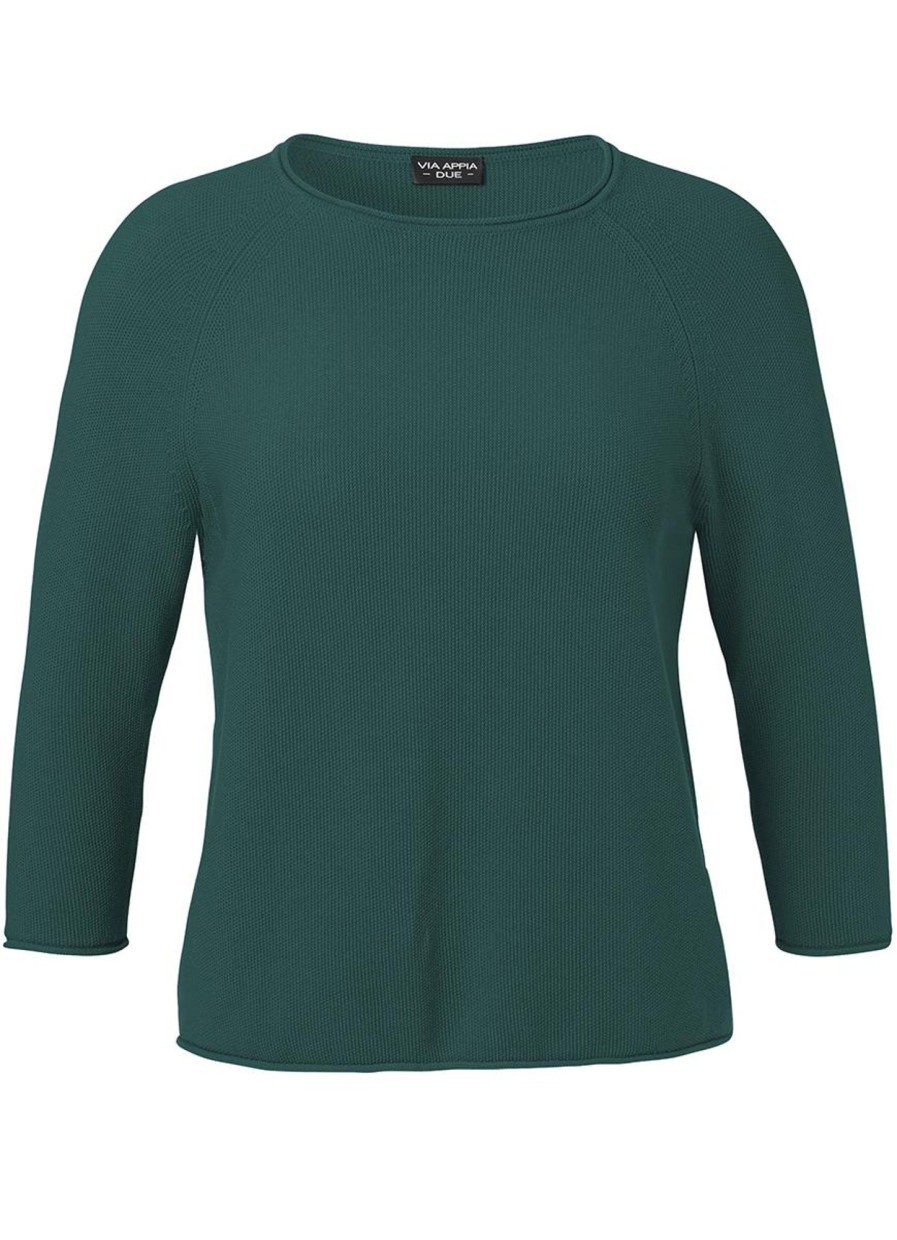 Truien En Vesten | Via Appia Due Via Appia Due Trui 643081 - 580 Teal Green