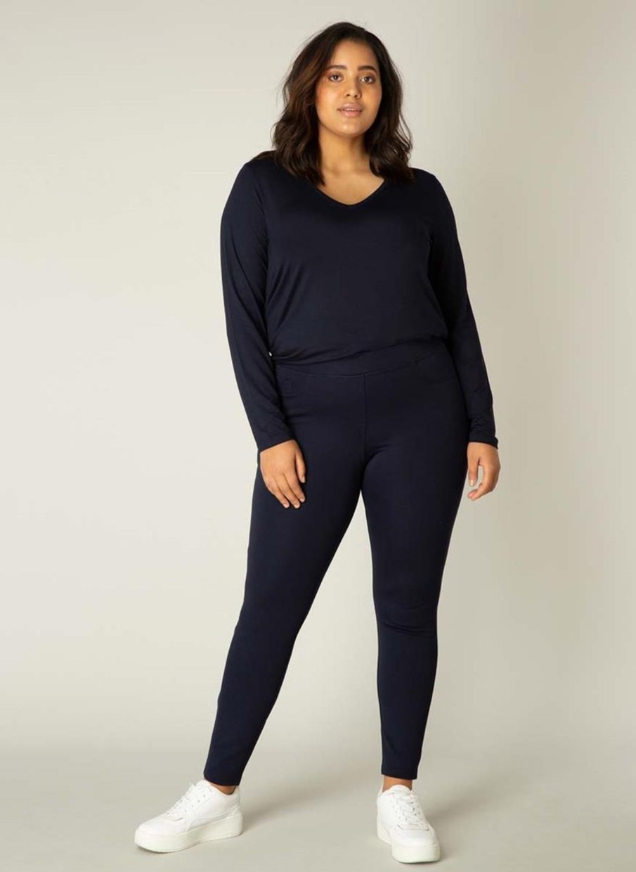 Base Level Curvy | Base Level Curvy Base Level Curvy Tregging Arnika 005 Dark Blue