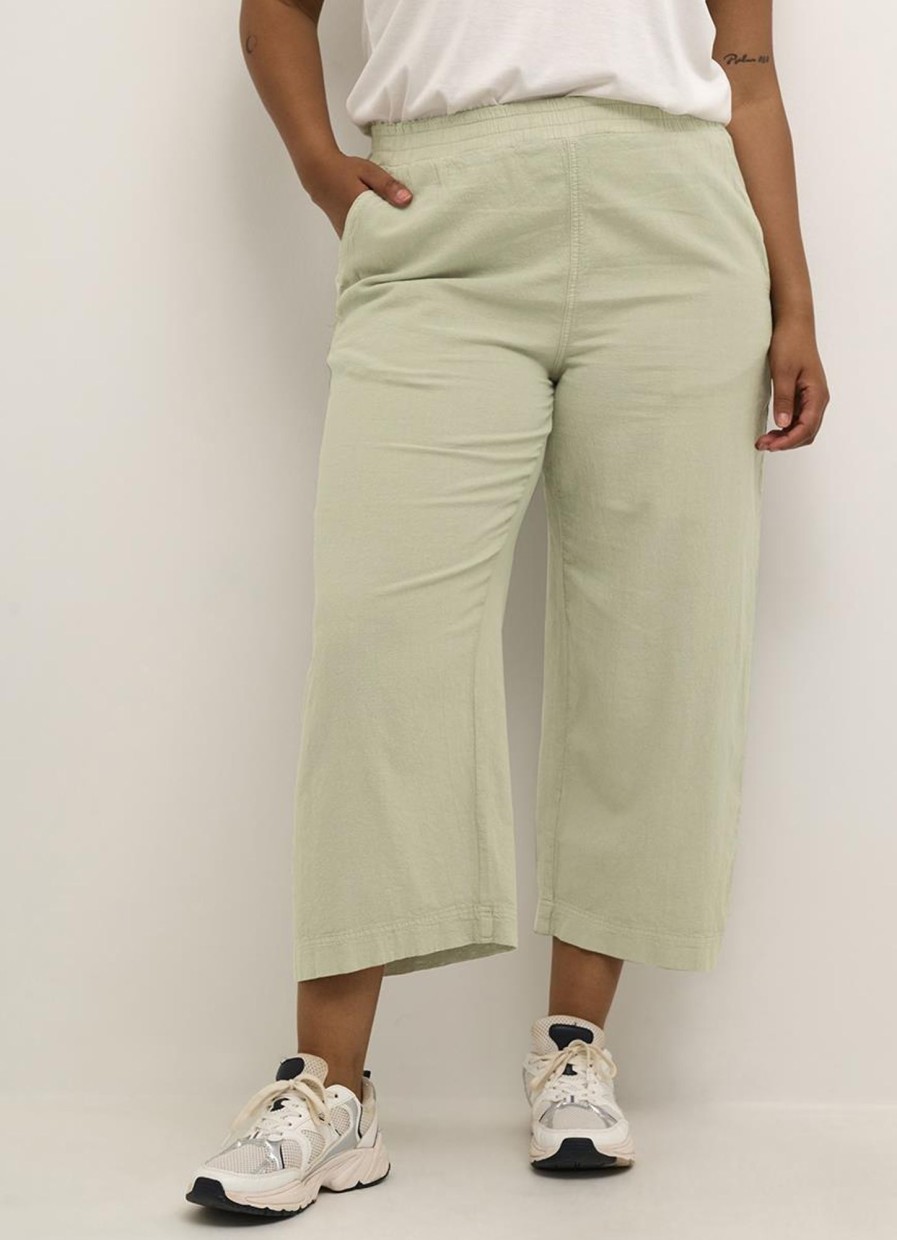 Broeken En Jeans | Kaffe Curve Kaffe Curve Culotte Nana 10581488 - 166008 Seagrass