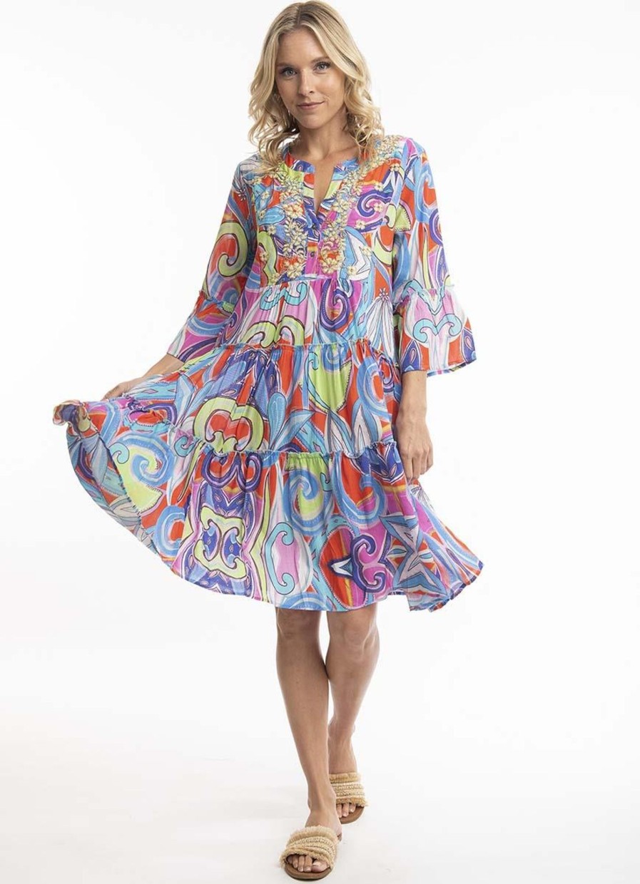 Jurken En Rokken | Orientique Escape By Orientique Dress Bethanie 91157 - Print