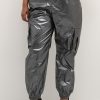 Broeken En Jeans | Kaffe Curve Kaffe Curve Cargo Pants Shenna 10581986 - 105444 Dark Grey Metallic