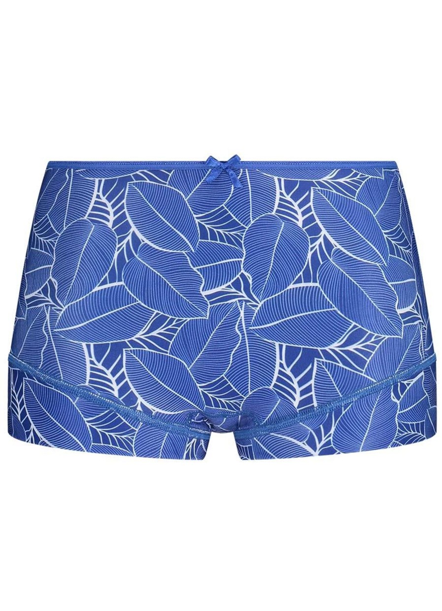 Ondermode | Rj Bodywear Rj Bodywear Short 31-016-Pd220 Royal Blue Leaf