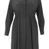 Travelstof Kleding Grote Maten | Yoek Yoek Tunic Waist Tunnel Dolce 217736 - 210 Black