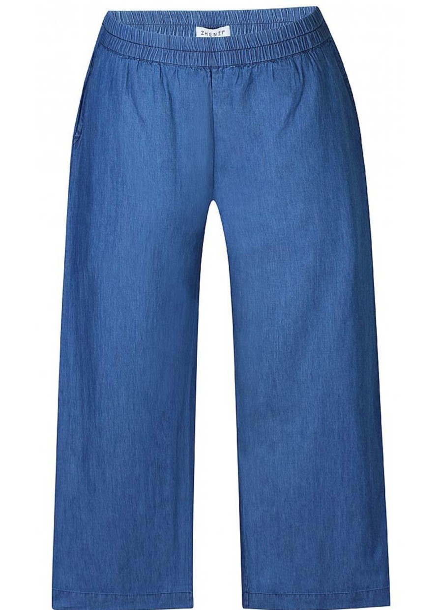 Broeken En Jeans | Zhenzi Zhenzi Broek Renee 200156 - 81630 Blauw