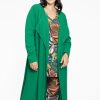 Yoek Basics | Yoek Yoek Vest Drape Neck B2510 - 240 Green