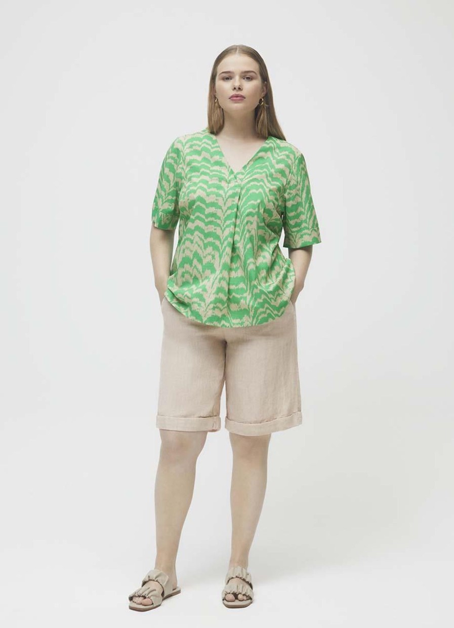 Blouses En Tunieken | Xandres Xandres Hillari 81902-01 Groen