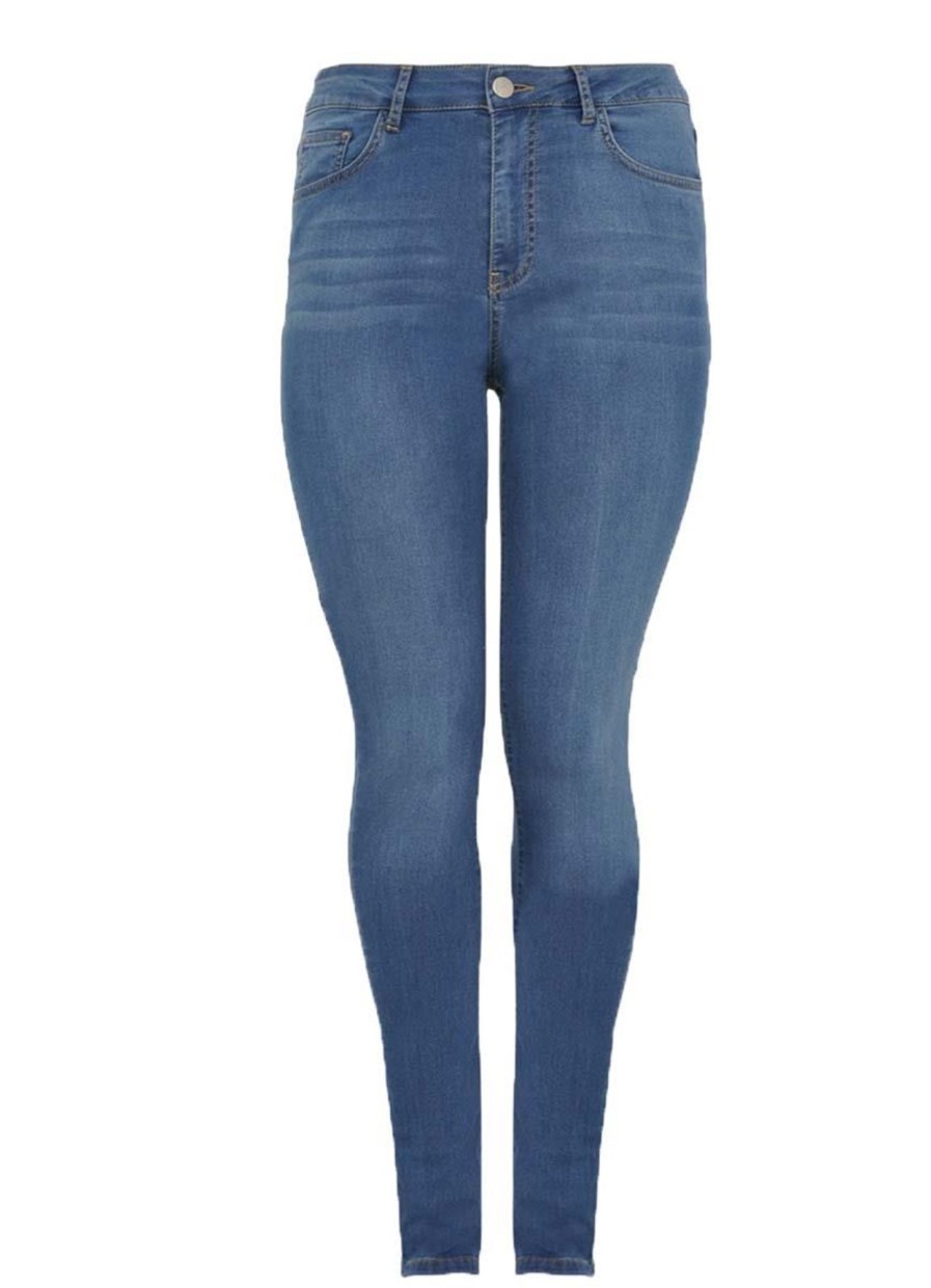 Yoek Basics | Yoek Yoek Jeans 5P Skinny B5517 Blauw. Grote Maten Mode Online.