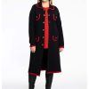 Truien En Vesten | Yoek Yoek Jacket Black/Red 1902712-210 Black Red