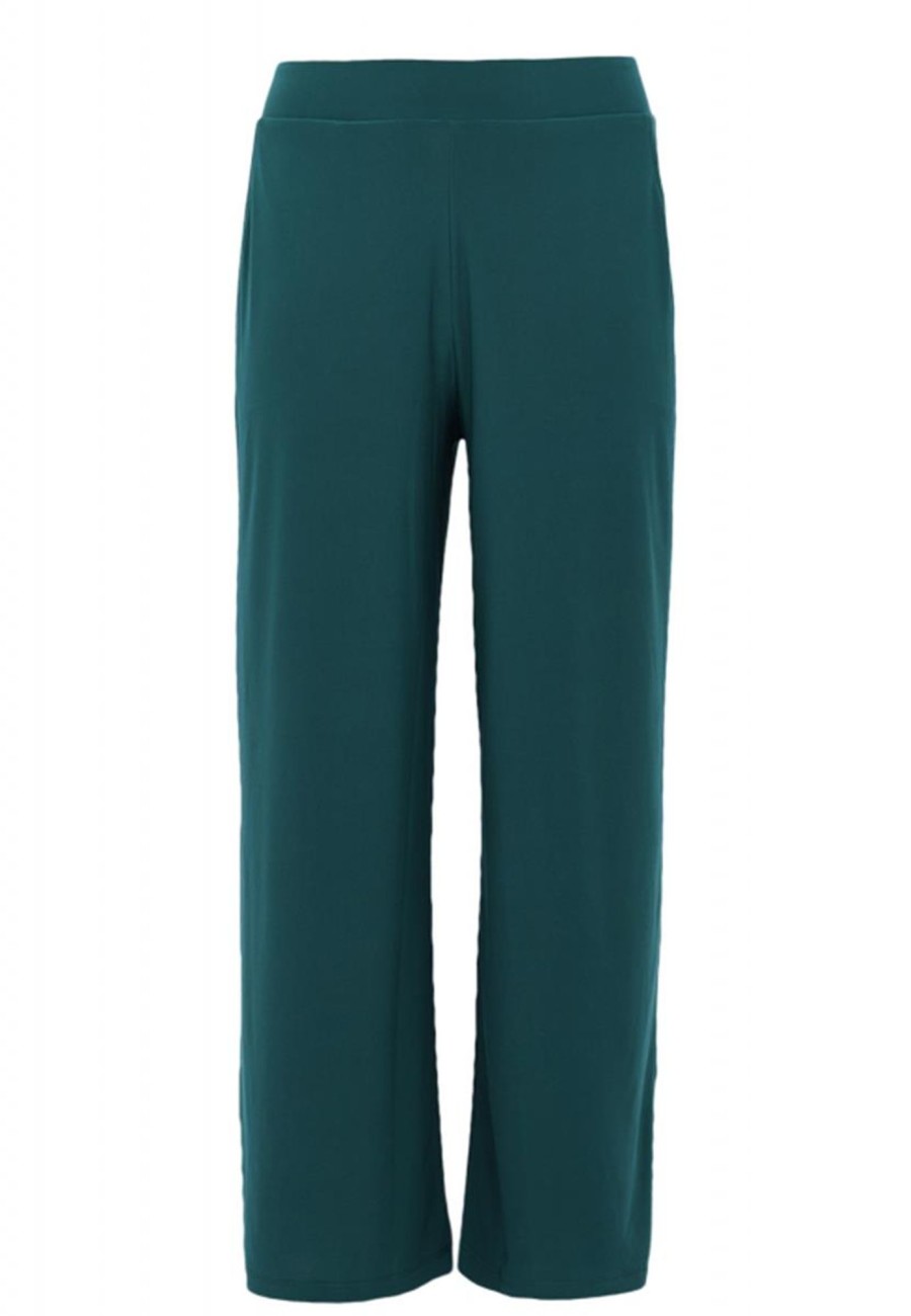 Yoek Basics | Yoek Yoek Trousers Loose Fit Dolce B5530 - 242 Dark Green