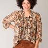 Blouses En Tunieken | Yesta Yesta Blouse Rosalie A003888 - Terracotta/ Multi Colour