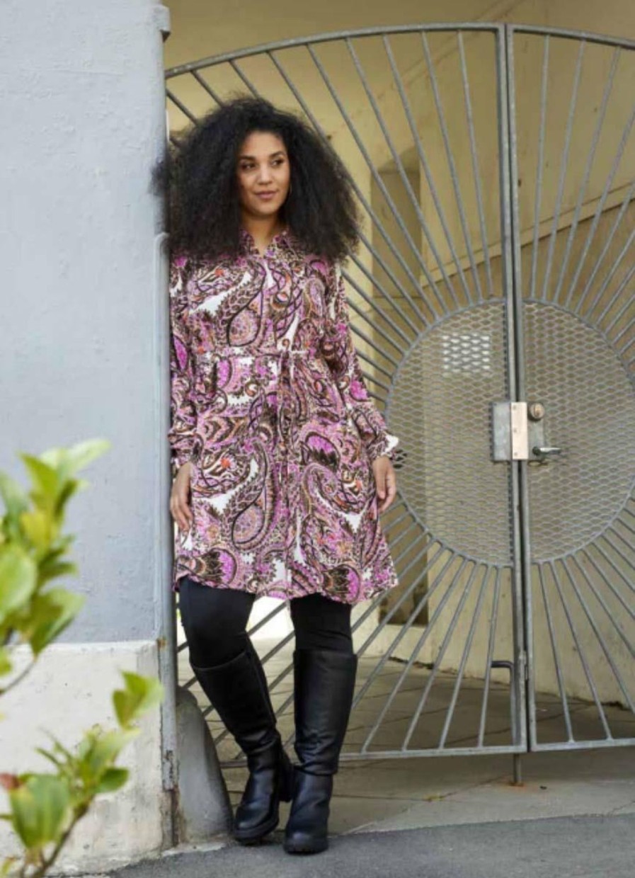 Blouses En Tunieken | Zhenzi Zhenzi Tuniek Malia 200122 - 37500 Multi Roze