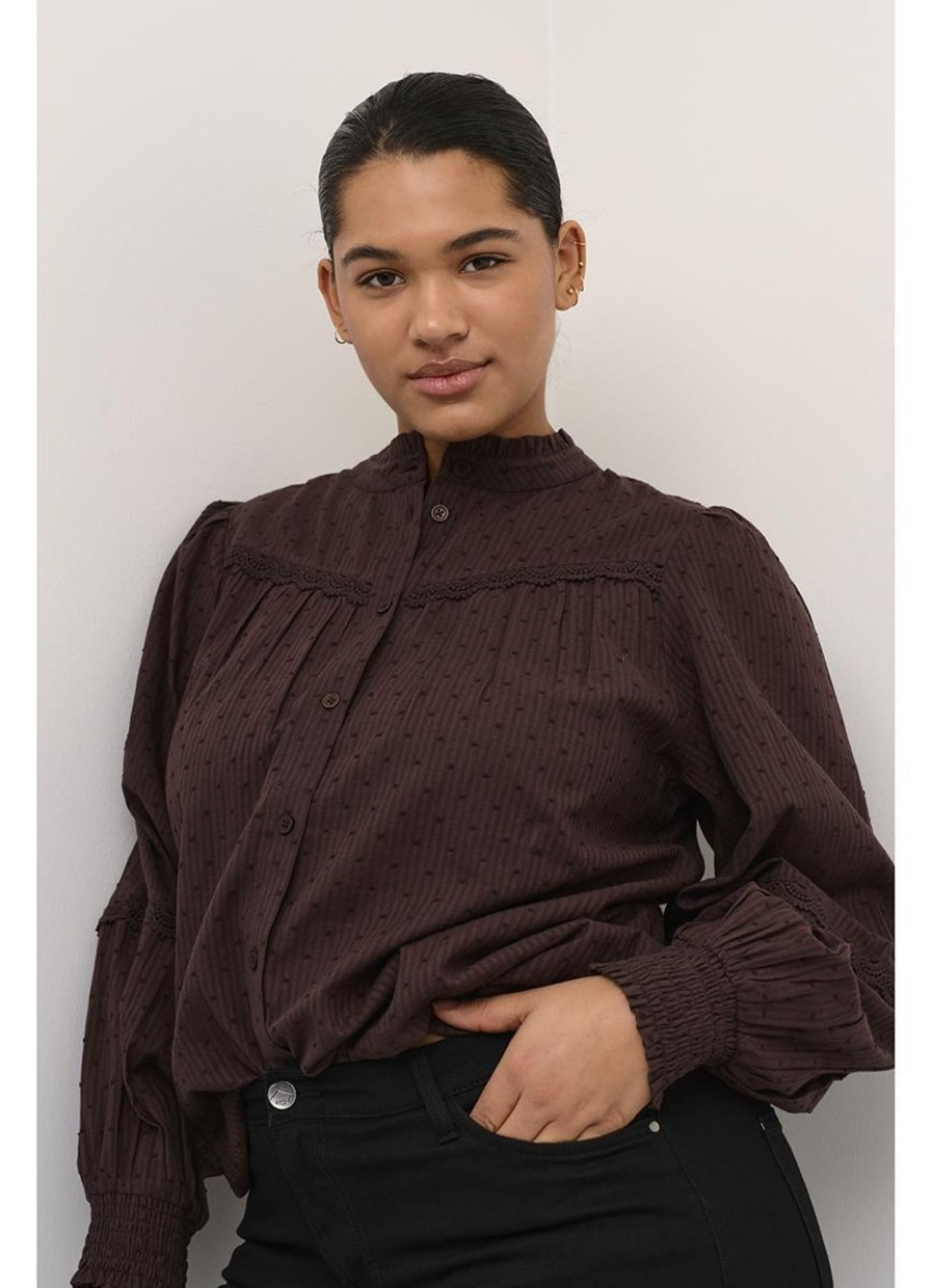 Blouses En Tunieken | Kaffe Curve Kaffe Curve Blouse Silla 10581817 - 191016 Java