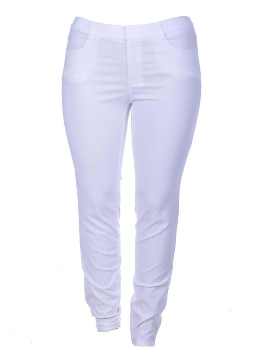 Broeken En Jeans | maatjemeer Stark Broek Jenny 324-4330-004 Wit