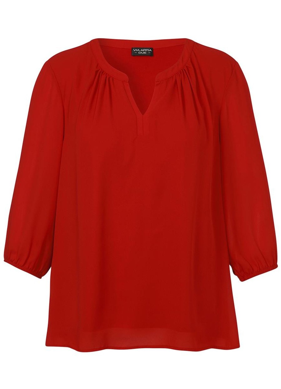 Blouses En Tunieken | Via Appia Due Via Appia Due Blouse 2421760 - 350 Rood