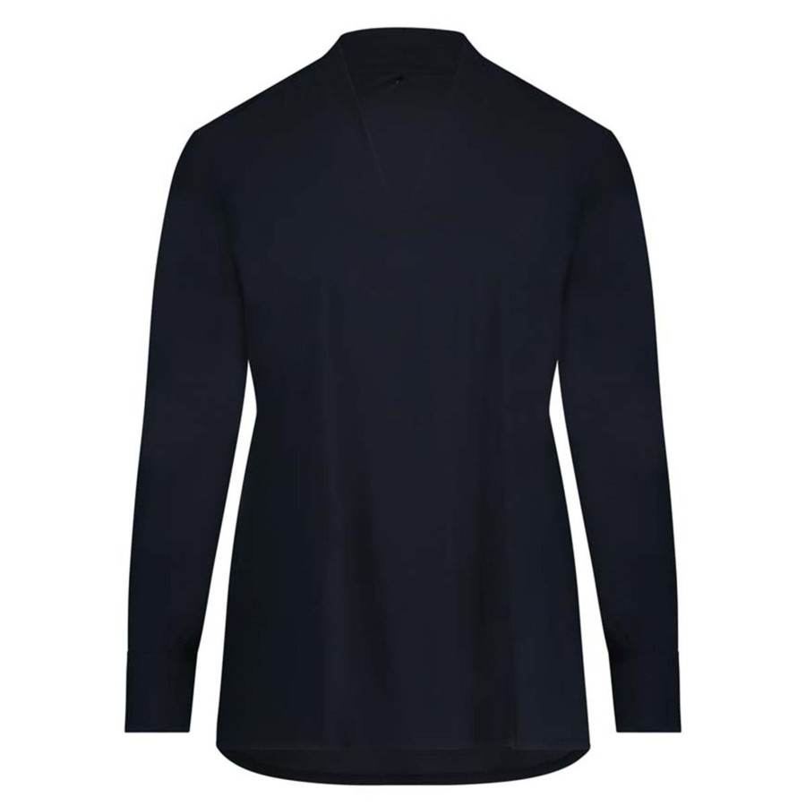 Travelstof Kleding Grote Maten | Plusbasics Plusbasics Shirt Classic Travel 10231554 - 243 Navy