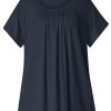 Base Level Curvy | Base Level Curvy Base Level Curvy Shirt Yokia 004 Dark Blue