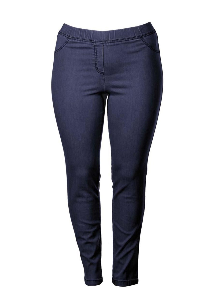 Kjmaatjemeer Basics Broeken | maatjemeer Kjbrand Jegging Jenny 23473-6244-606 Donkerblauw