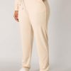 Base Level Curvy | Base Level Curvy Base Level Curvy Broek Yoanna 078 Light Beige