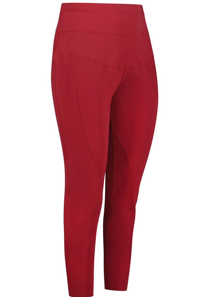 Travelstof Kleding Grote Maten | Plusbasics Plusbasics Jogger Pant Travel 10201074 - 104 Ruby Red