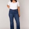 Base Level Curvy | Yesta Base Level Curvy Broek 7000056- 2120 Mid Blue