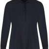 Plusbasics Basics | Plusbasics Plusbasics Polo Shirt Ls Travel 10 222 174-243 Marine