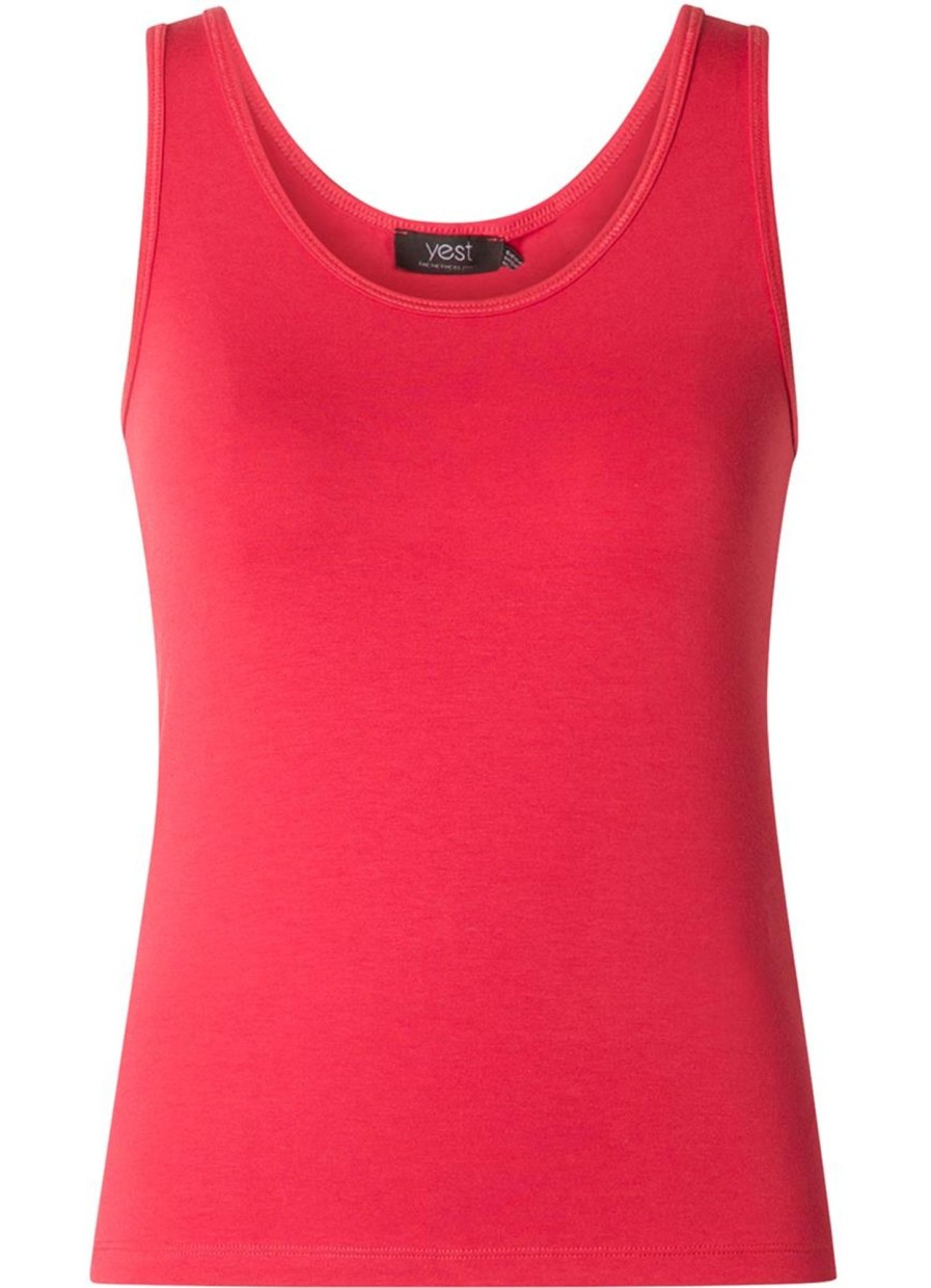 Shirts En Tops | Yesta Yesta Top Hasina Essential A004448 - 6070 Soft Red