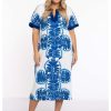 Jurken En Rokken | Yoek Yoek Dress Azur 237193 - 232 Azur