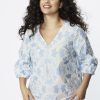 Blouses En Tunieken | Xandres Xandres Gold Blouse X-Hange 81988-01 - 2975 Blue Ice