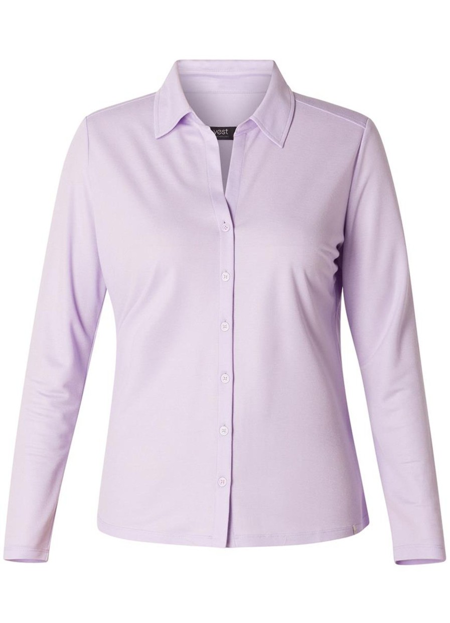 Blouses En Tunieken | Yesta Yesta Blouse Jutta Essential A004580 - 8012 Fresh Lilac