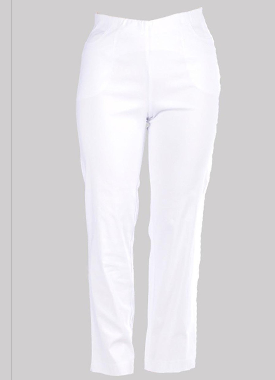 Mona Lisa Basics | maatjemeer Mona Lisa Pantalon Beate 138-05 Wit (Korte Maat)