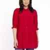 Blouses En Tunieken | Yoek Yoek Blouse Puffsleeve 1603274 - 260 Red