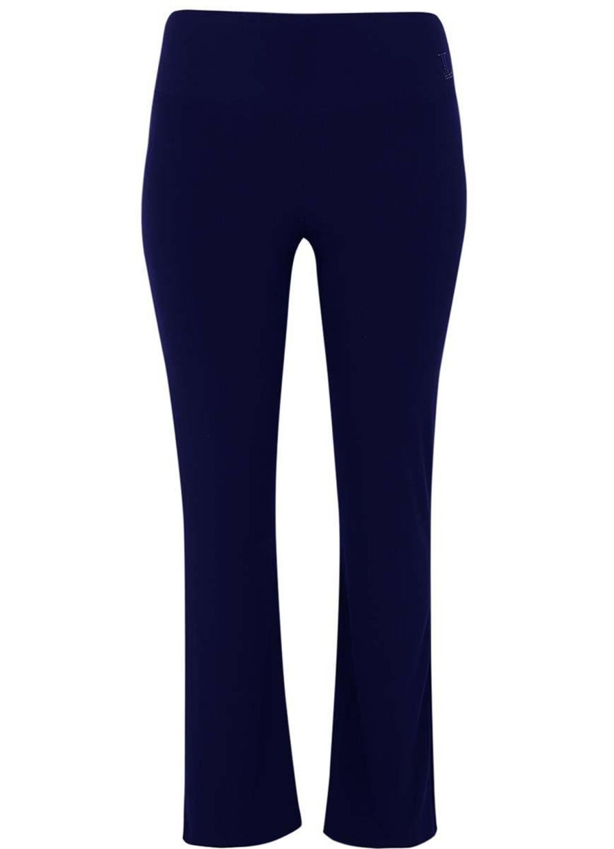 Travelstof Kleding Grote Maten | Yoek Yoek Tregging Waistband Loretta'S Dolce L195564 - 230 Navy